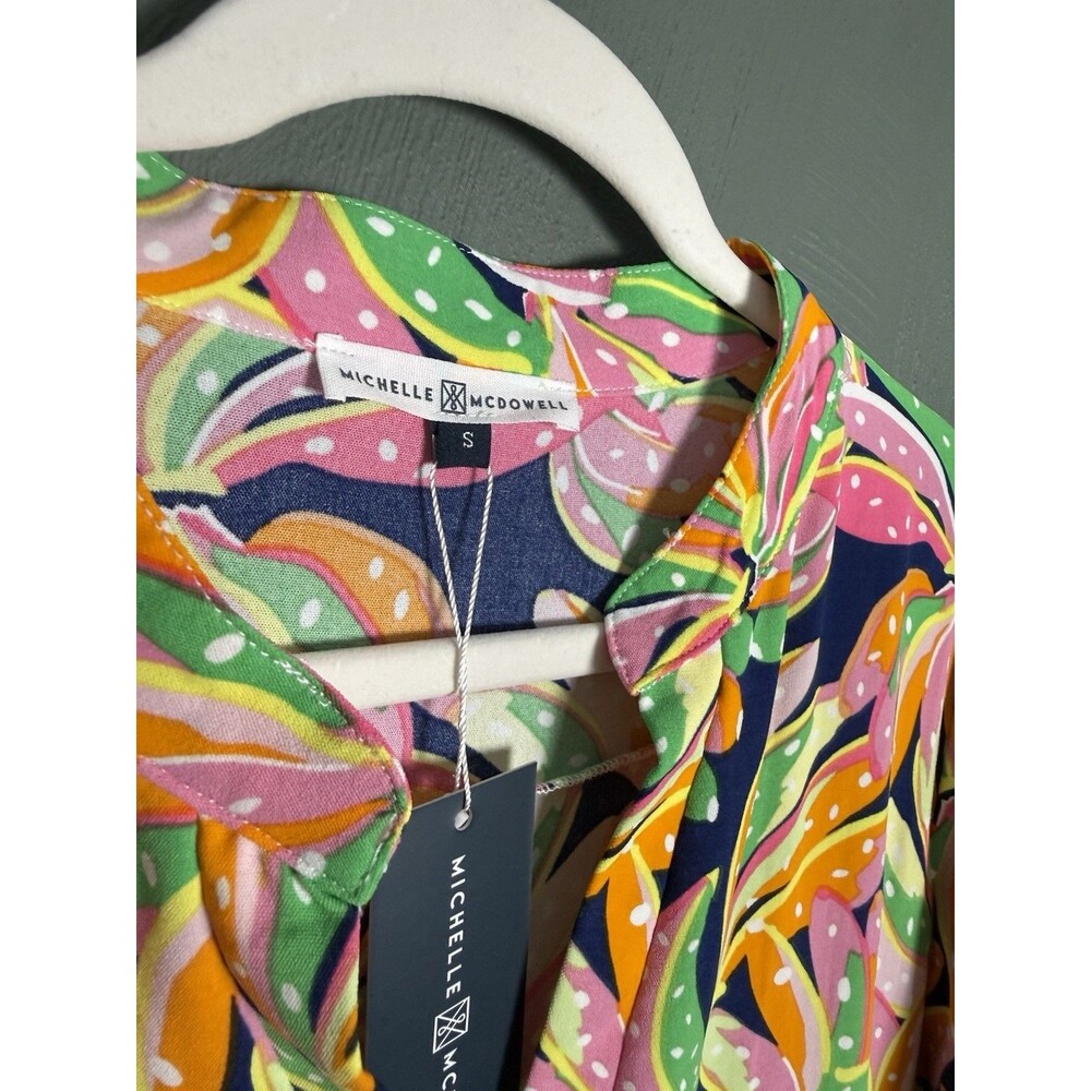 Michelle McDowell Sheath Dress Women S Morgan Tiered Dress Going Bananas New - Picture 3 of 7